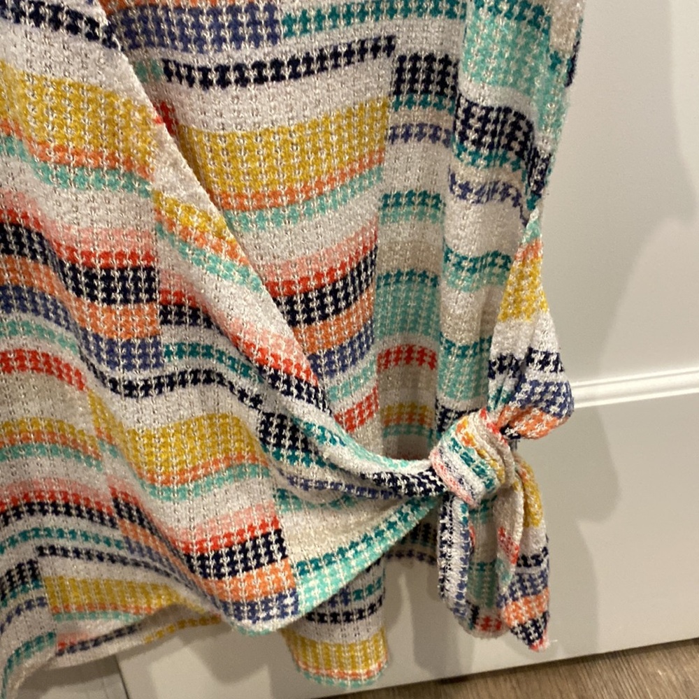 Like Love Multicolor Striped Knit Boho Tank Top size small - Picture 3 of 5